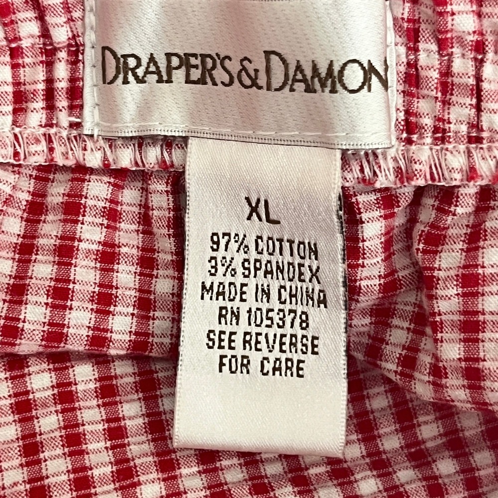 Draper’s & Damon’s Women's Red Gingham Jacket & Pants Set - Picture 8 of 13